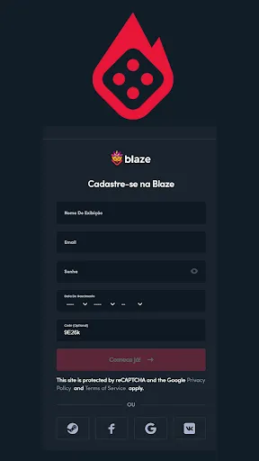 Blaze registro